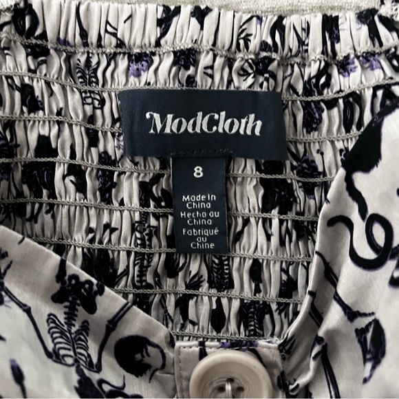 NWT, ModCloth Halloween Print Cotton Crop Tank Top, Sz 8 - Picture 11 of 11